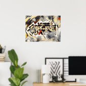 Amazigh Abstracte Art Photo Print (Thuiskantoor)