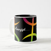 Amazigh be free mug tweekleurige koffiemok (Voorkant links)
