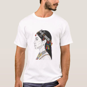 Amazigh Berber-vrouw - traditionele zilveren siera T-shirt