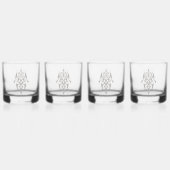Amazigh  bril whisky glas (Achterkant)