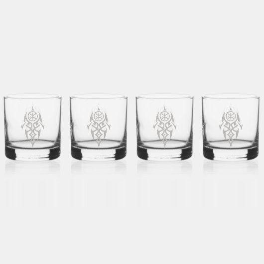 Amazigh  bril whisky glas (Achterkant)