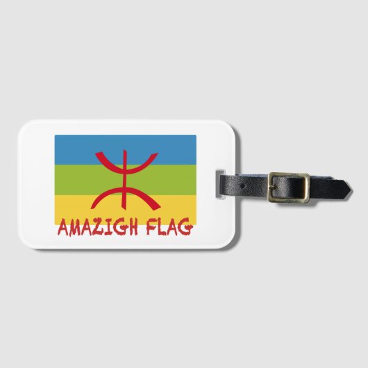 Amazigh flag - berber flag-Drapeau Amazigh Bagagelabel (Voorkant (horizontaal))