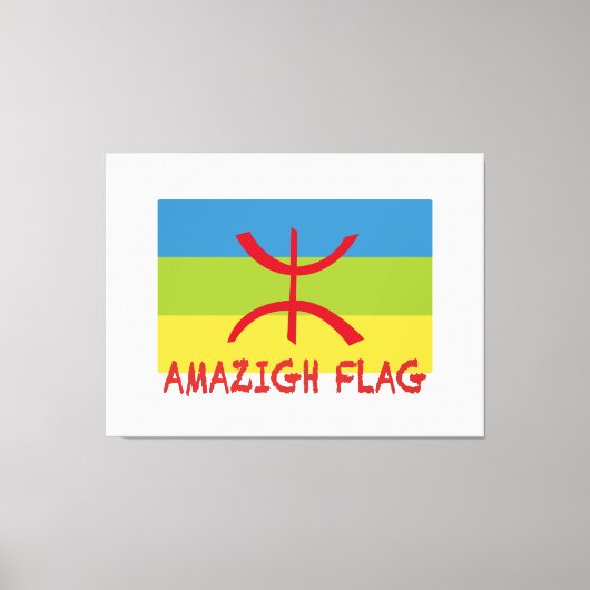 Amazigh flag - berber flag-Drapeau Amazigh Canvas Afdruk (Voorkant)