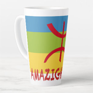 Amazigh flag - berber flag-Drapeau Amazigh Latte Mok