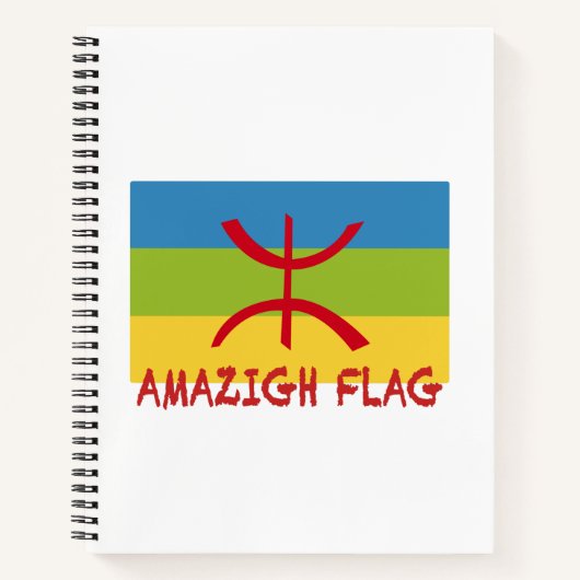 Amazigh flag - berber flag-Drapeau Amazigh Notitieboek (Voorkant)