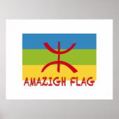 Amazigh flag - berber flag-Drapeau Amazigh Poster (Voorkant)