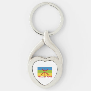 Amazigh flag - berber flag-Drapeau Amazigh Sleutelhanger