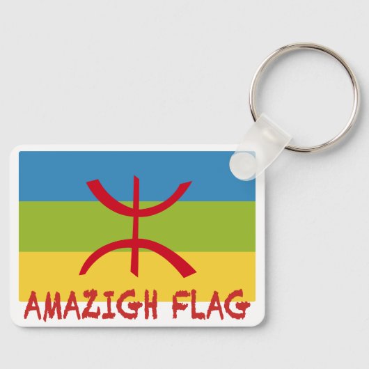 Amazigh flag - berber flag-Drapeau Amazigh Sleutelhanger (Voorkant)
