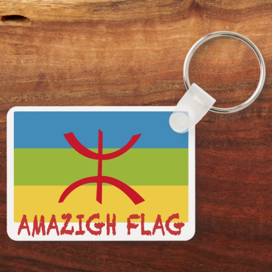 Amazigh flag - berber flag-Drapeau Amazigh Sleutelhanger (Voorkant)