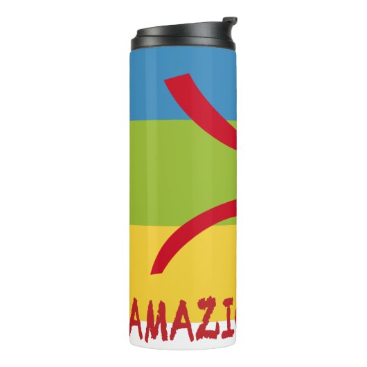 Amazigh flag - berber flag-Drapeau Amazigh Thermosbeker (Gedraaid links)