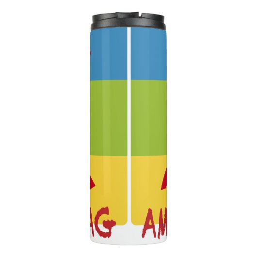 Amazigh flag - berber flag-Drapeau Amazigh Thermosbeker (Achterkant)