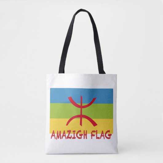 Amazigh flag - berber flag-Drapeau Amazigh Tote Bag (Voorkant)