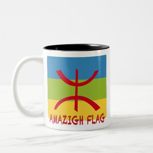 Amazigh flag - berber flag-Drapeau Amazigh Tweekleurige Koffiemok (Links)