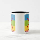 Amazigh flag - berber flag-Drapeau Amazigh Tweekleurige Koffiemok (Center)