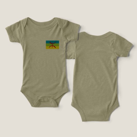 Amazigh Flag Gift Berber Flag Kabyles (Ontwerp Voorkant & Achterkant)