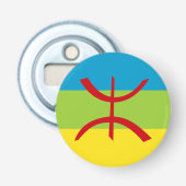 Amazigh Flag Gift Berber Flag Kabyles Button Flesopener (Voorkant)