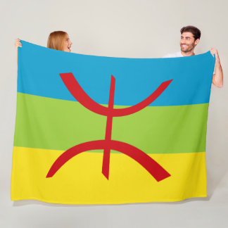 Amazigh Flag Gift Berber Flag Kabyles Fleece Deken