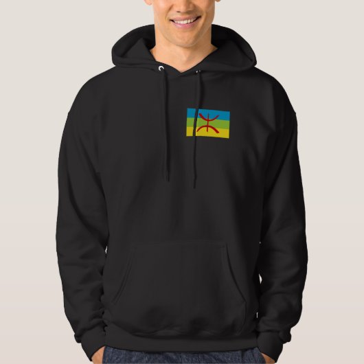 Amazigh Flag Gift Berber Flag Kabyles Hoodie (Voorkant)