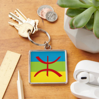Amazigh Flag Gift Berber Flag Kabyles Sleutelhanger