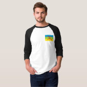 Amazigh Flag Gift Berber Flag Kabyles T-shirt (Voorkant volledig)