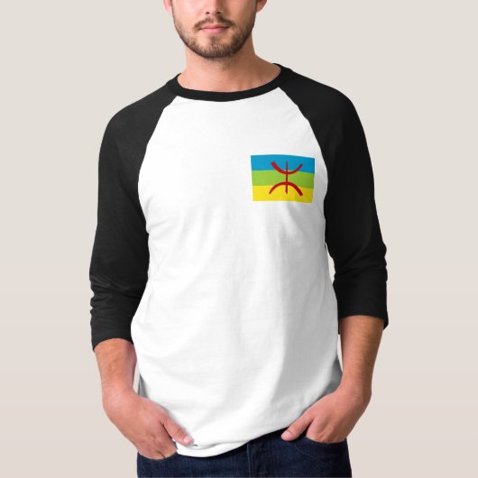 Amazigh Flag Gift Berber Flag Kabyles T-shirt (Voorkant)
