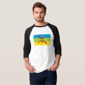 Amazigh Flag Gift Berber Flag Kabyles T-shirt (Voorkant volledig)