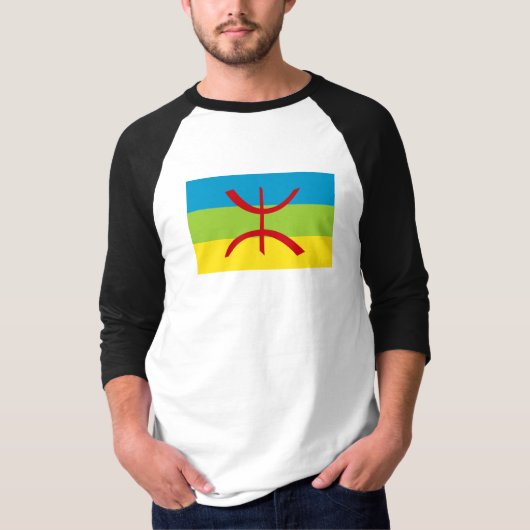 Amazigh Flag Gift Berber Flag Kabyles T-shirt (Voorkant)