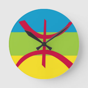 Amazigh Flag Ronde Klok