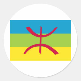 Amazigh Flag Ronde Sticker