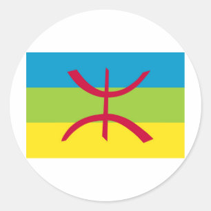 Amazigh Flag Ronde Sticker