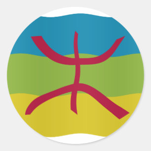 Amazigh Flag Ronde Sticker
