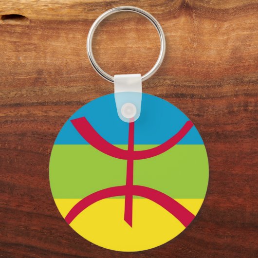 Amazigh Flag Sleutelhanger (Voorkant)