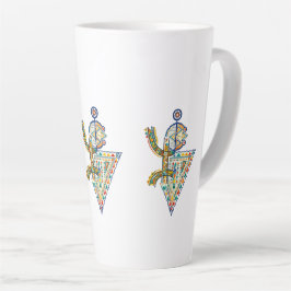 Amazigh Geometrisch Stam Amazigh T-shirt Latte Mok