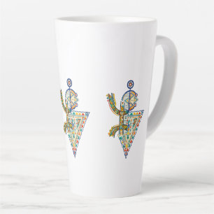 Amazigh Geometrisch Stam Amazigh T-shirt Latte Mok