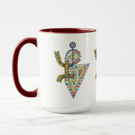 Amazigh Geometrisch Stam Amazigh T-shirt Mok