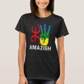 amazigh hand en yaz symbool met tifinagh t-shirt (Voorkant)