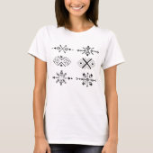 Amazigh Kabyle Berber Tattoo symboliseert tifinagh T-shirt (Voorkant)