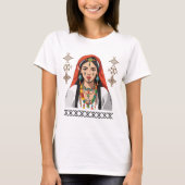 Amazigh Kabyle Berber Tattoo symboliseert tifinagh T-shirt (Voorkant)