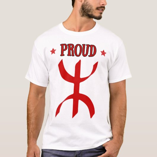 Amazigh Kabyle Berber Tattoo symboliseert tifinagh T-shirt (Voorkant)