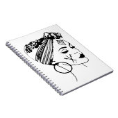 Amazigh Kabyle Maghreb Marokko Girl Face Tattoo Notitieboek (Rechterzijde)