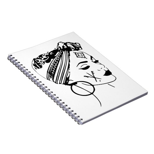 Amazigh Kabyle Maghreb Marokko Girl Face Tattoo Notitieboek (Rechterzijde)