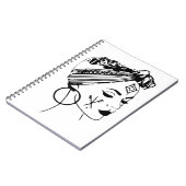 Amazigh Kabyle Maghreb Marokko Girl Face Tattoo Notitieboek (Linkerzijde)