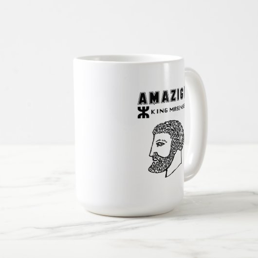 amazigh koning Massinissa Kabyle algerije Marokko Koffiemok (Voorkant rechts)