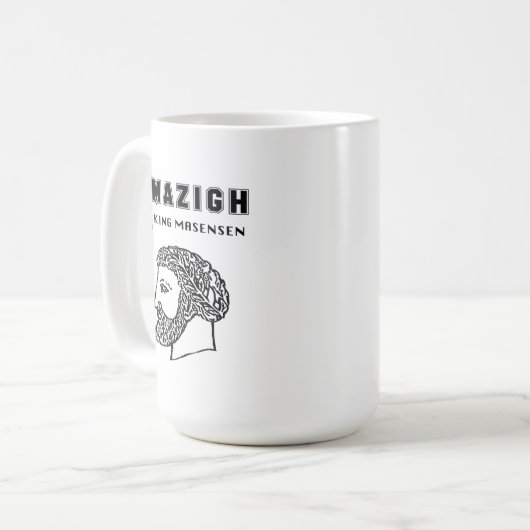 amazigh koning Massinissa Kabyle algerije Marokko Koffiemok (Voorkant links)