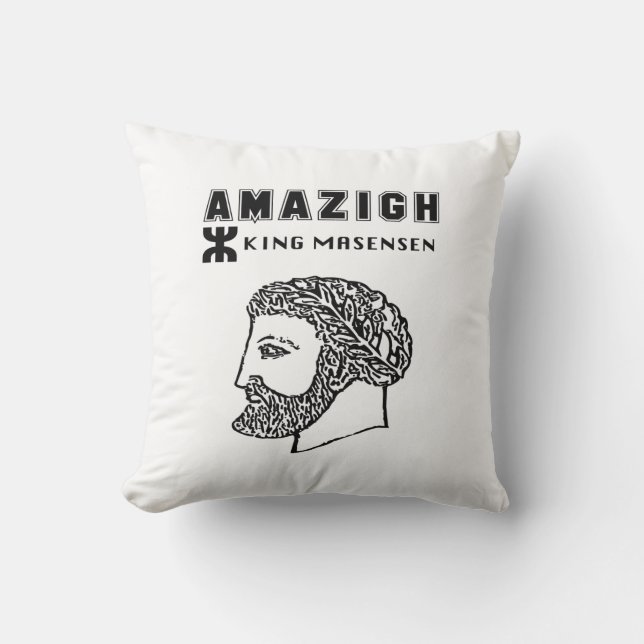 amazigh koning Massinissa Kabyle algerije Marokko Kussen (Voorkant)