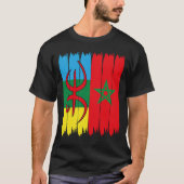 amazigh marocco flag - amazigh atlas rif soouds t-shirt (Voorkant)
