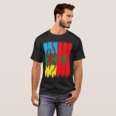 amazigh marocco flag - amazigh atlas rif soouds t-shirt (Voorkant volledig)