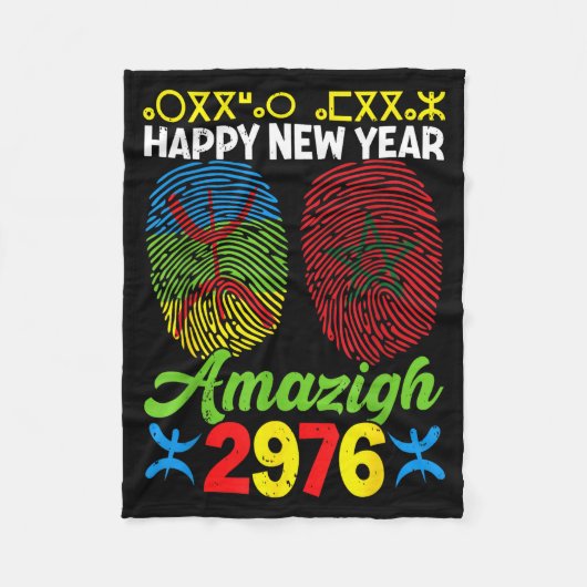 Amazigh New Year Celebration 2976 Amazigh New Year Fleece Deken (Voorkant)