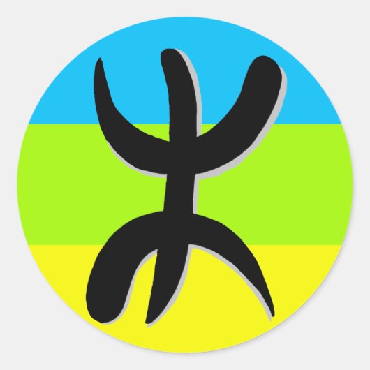 Amazigh Ronde Sticker (Voorkant)
