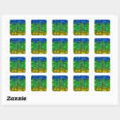 Amazigh-Sticker Vierkante Sticker (Vel)